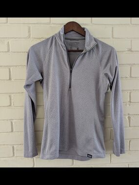 Patagonia Women's Small Lavender Purple Capilene Midweight Quarter-Zip Pullover